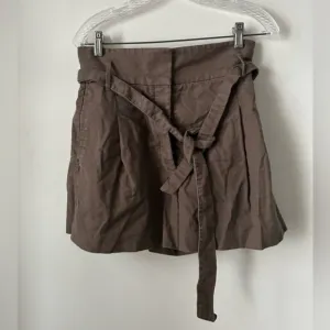 Wilfred Marne High Waisted Paperbag Brown Shorts