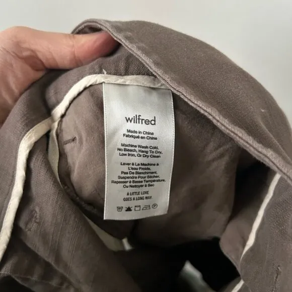 Wilfred Marne High Waisted Paperbag Brown Shorts