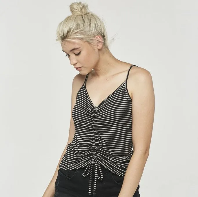 Winona Tank- Black/Taupe