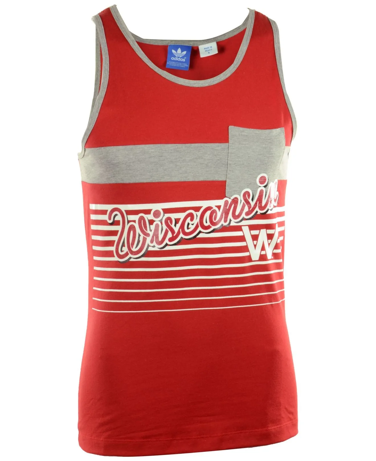 Wisconsin Badgers Adidas Men's Pocket Tank Top