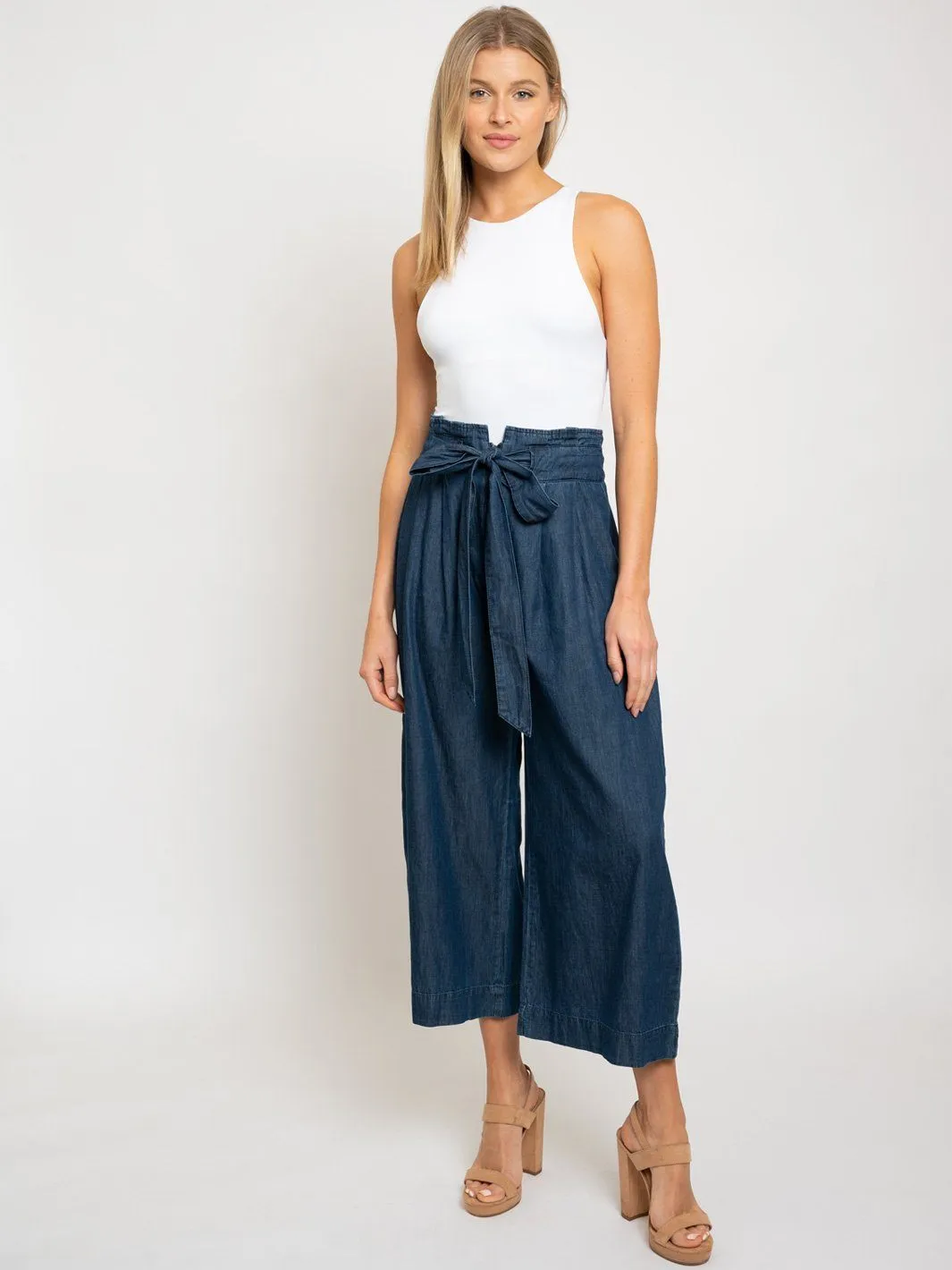 WOMEN'S DARK DENIM PANTS