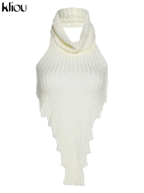 Women's Knitted Worsted Vest..