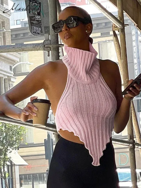 Women's Knitted Worsted Vest..
