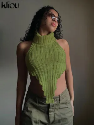 Women's Knitted Worsted Vest..