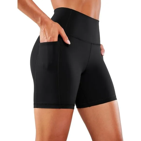 Women's Naked Feeling Biker Shorts - 4''/ 5''/ 6''/ 8'' High Waisted Yoga Gym S