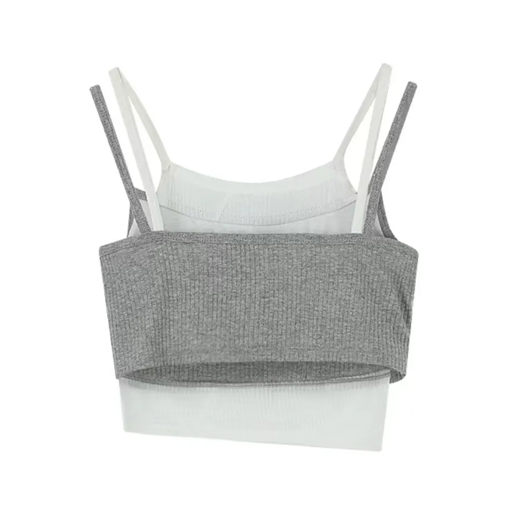 Women's Patchwork Contrasting Colors Cami Top