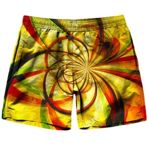 Yellow Flower Shorts