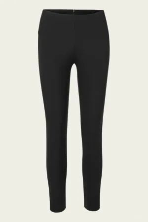 Zip Back Scuba Pant in Black