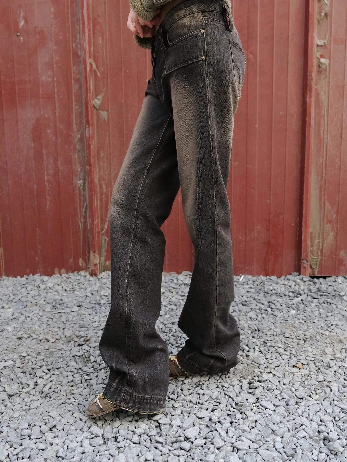 Zip Denim Pants - Multi (W)