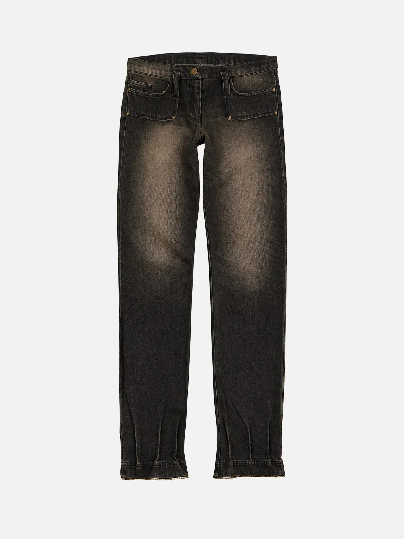 Zip Denim Pants - Multi (W)