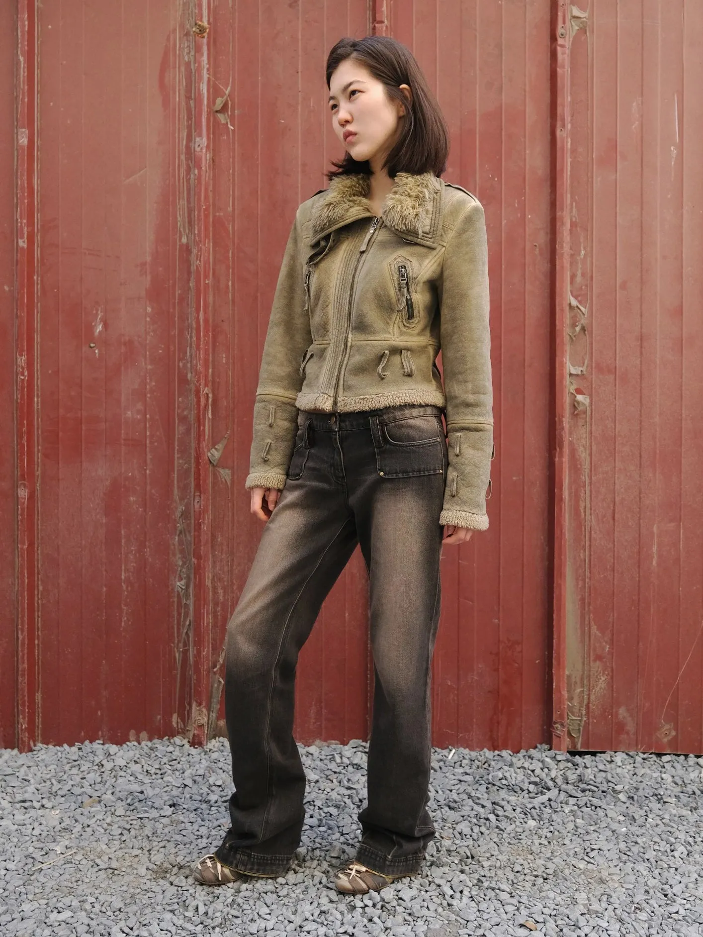 Zip Denim Pants - Multi (W)
