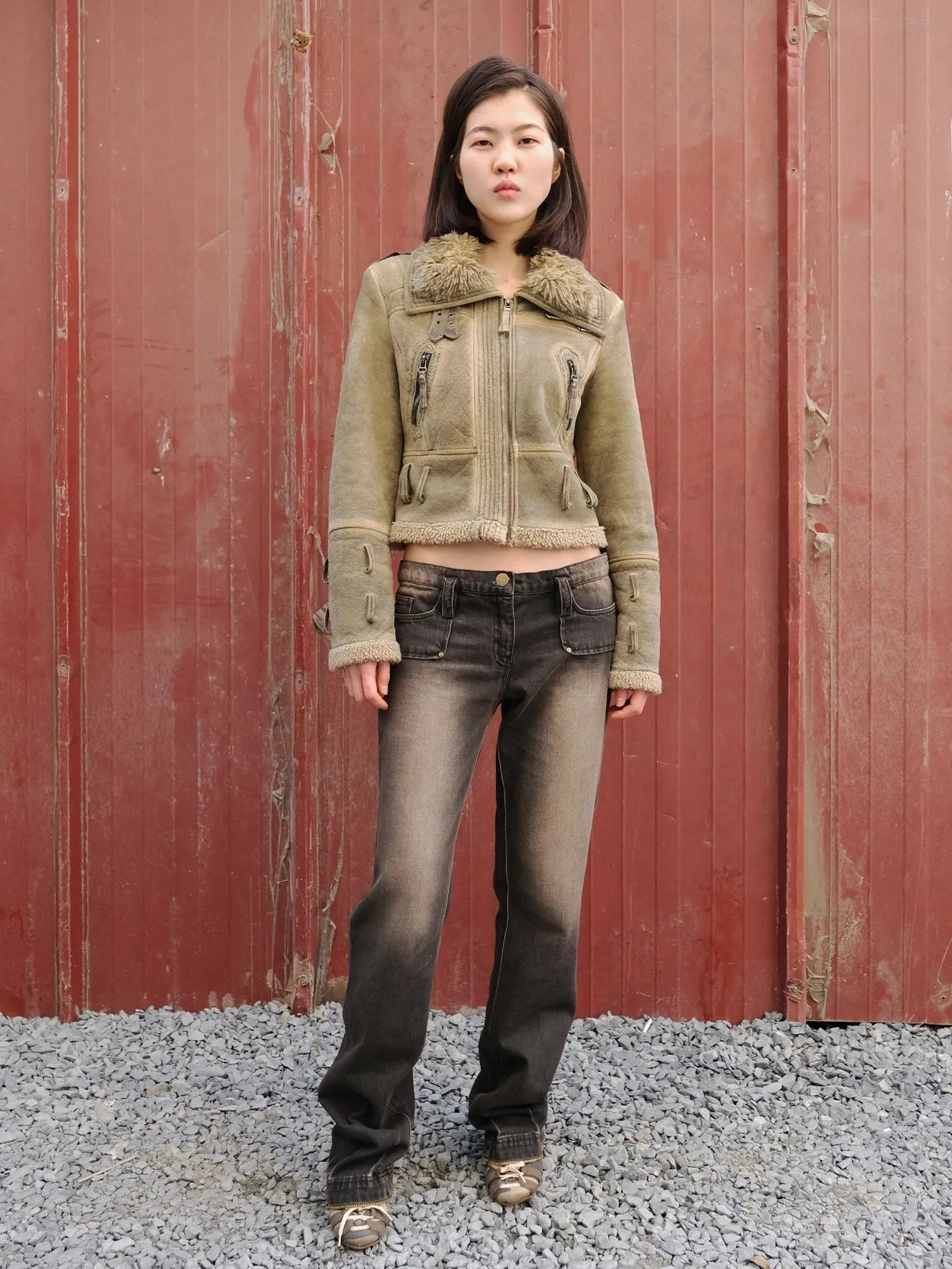 Zip Denim Pants - Multi (W)