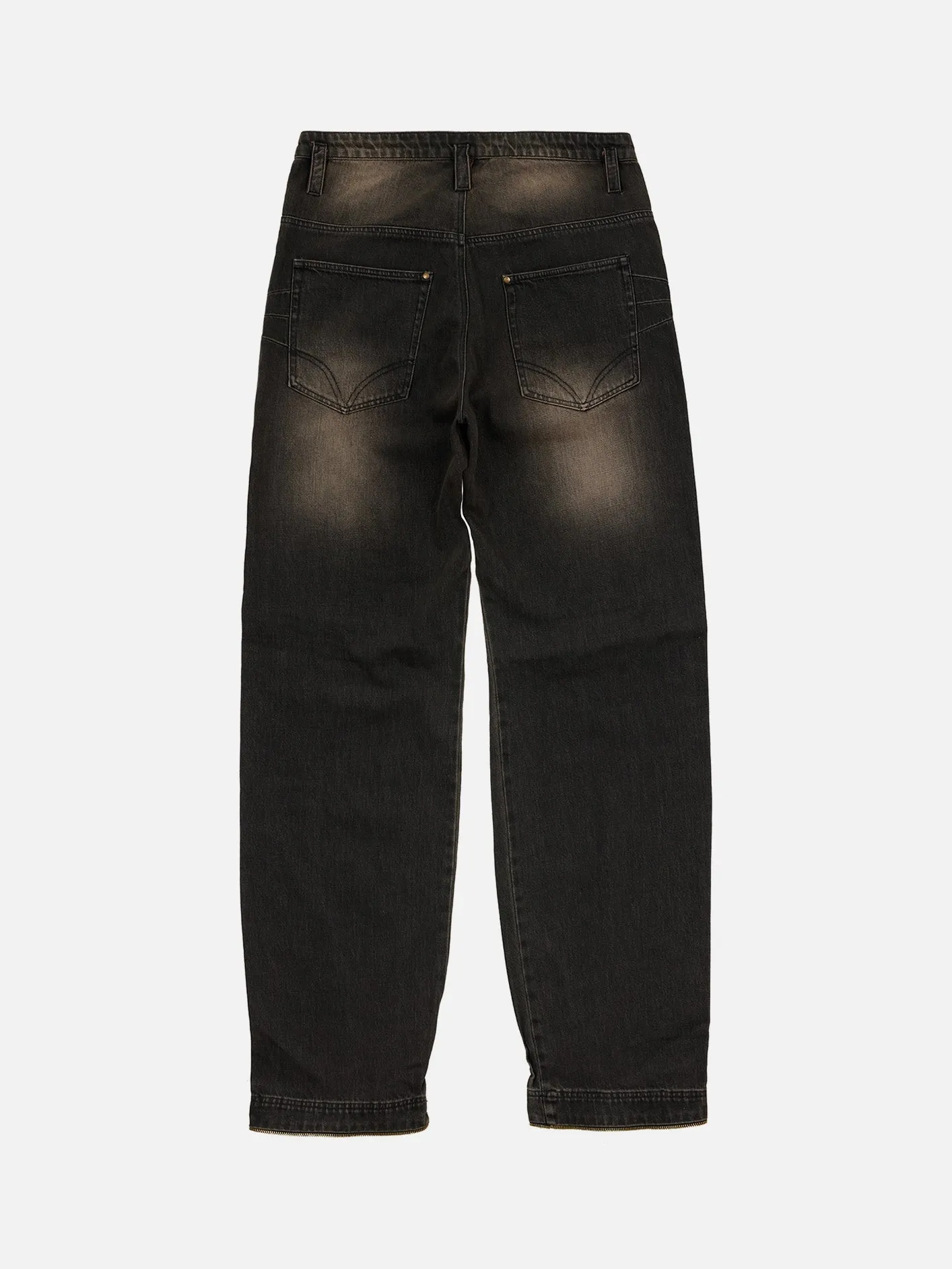 Zip Denim Pants - Multi